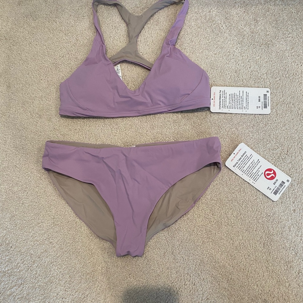 Lululemon Athletica Rising Tides Bikini Bottom - White